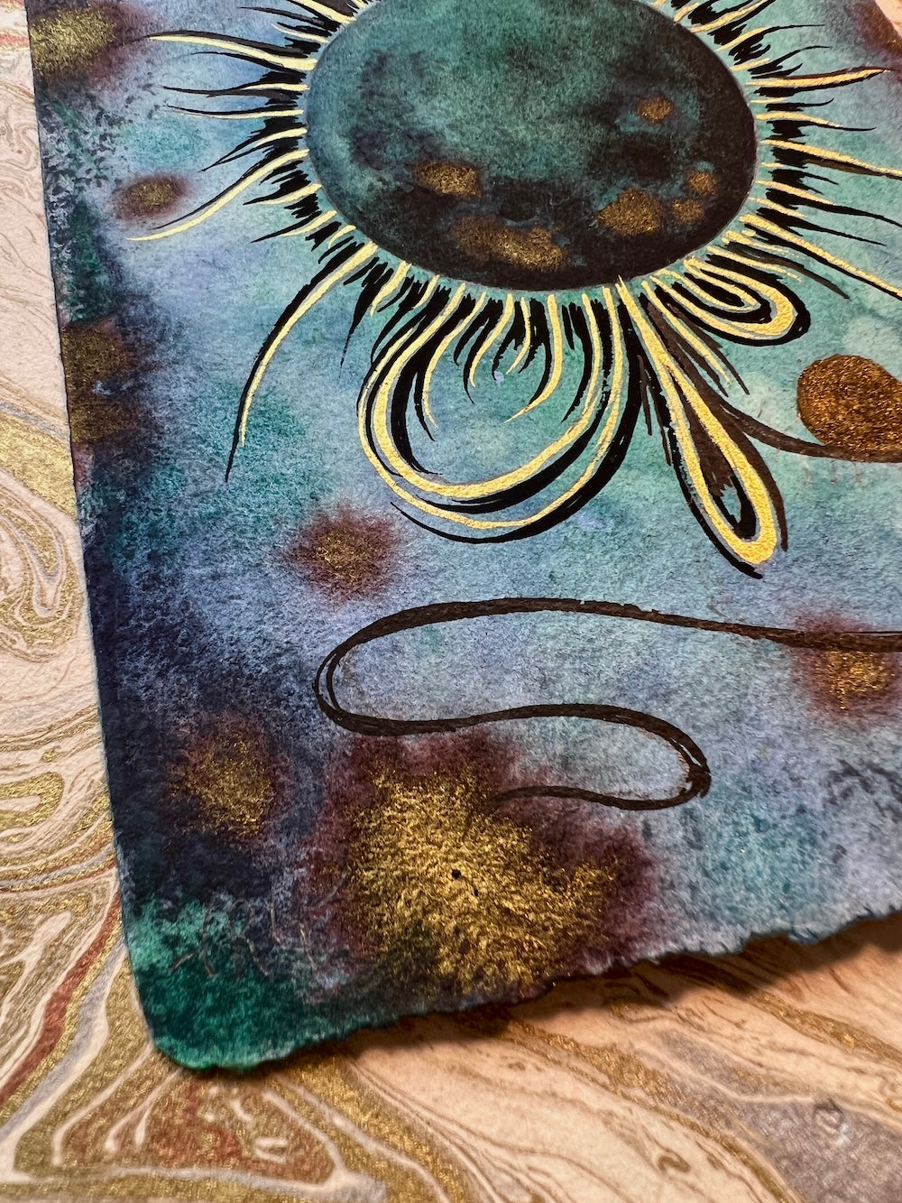 "Abyssal Radiolaria" original painting