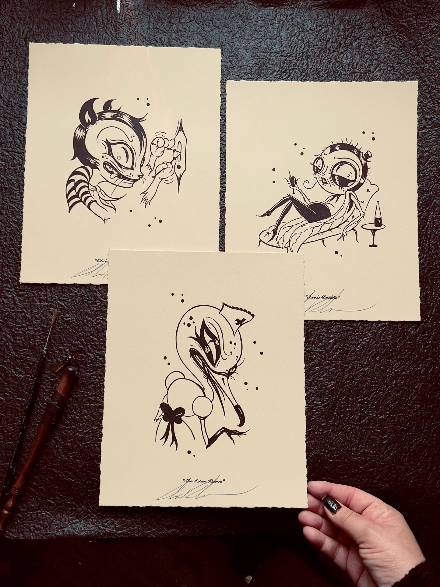 "Swan Nurse" Mini-Print
