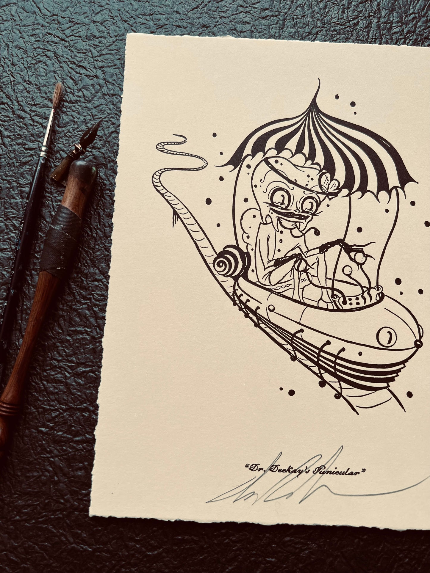 "Dr. Deekays' Funicular" Mini Print