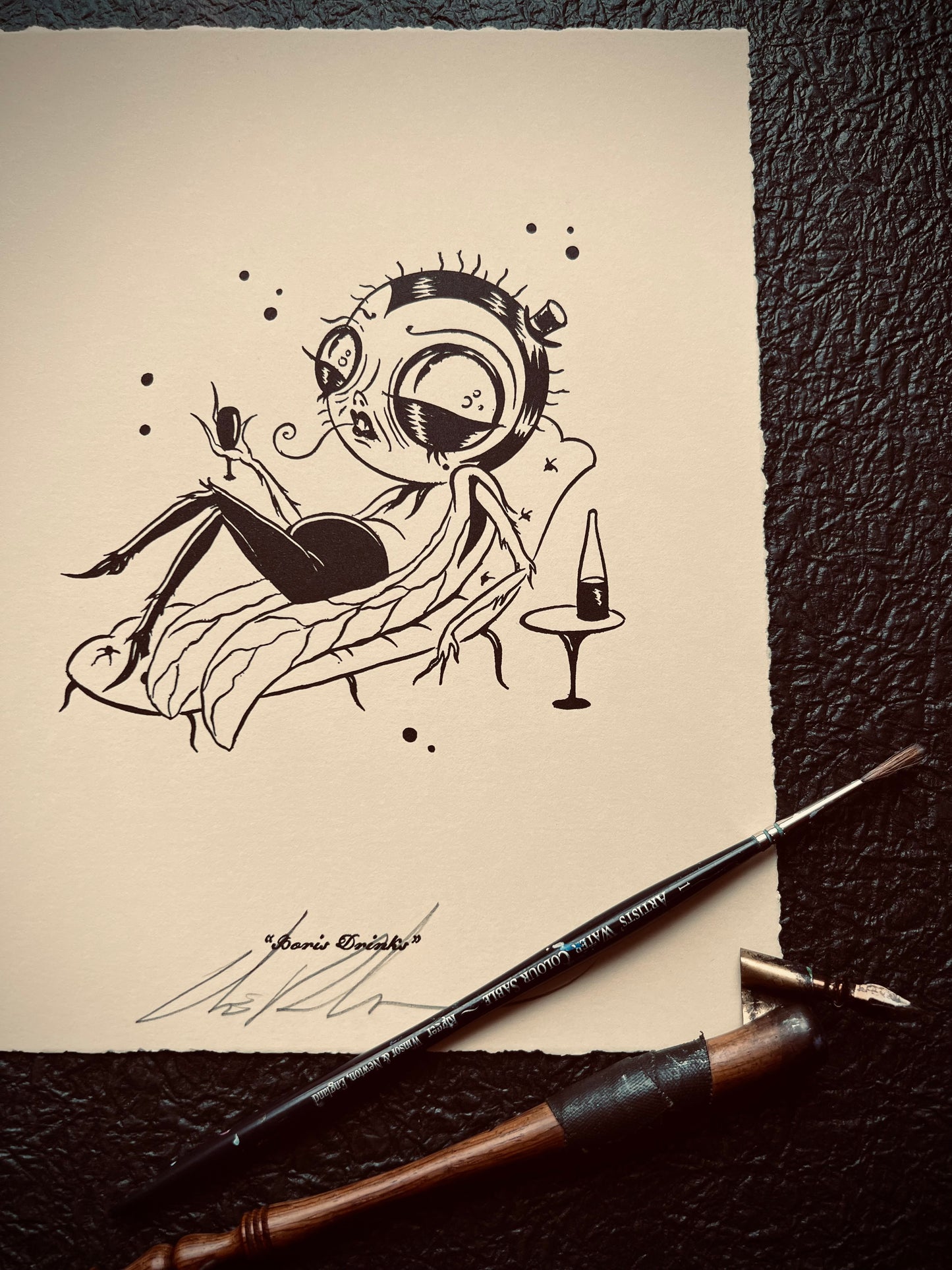 "Boris Drinks" Mini-Print