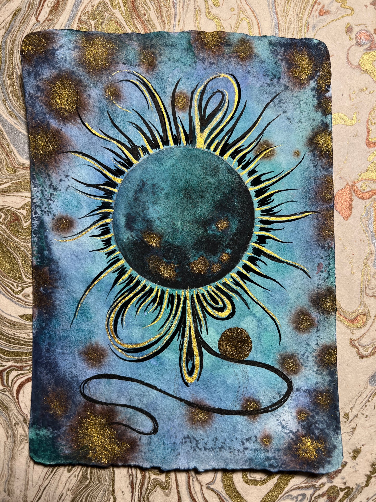 "Abyssal Radiolaria" original painting