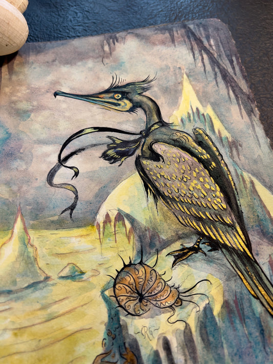 "Arctic Cormorant" Watercolor original