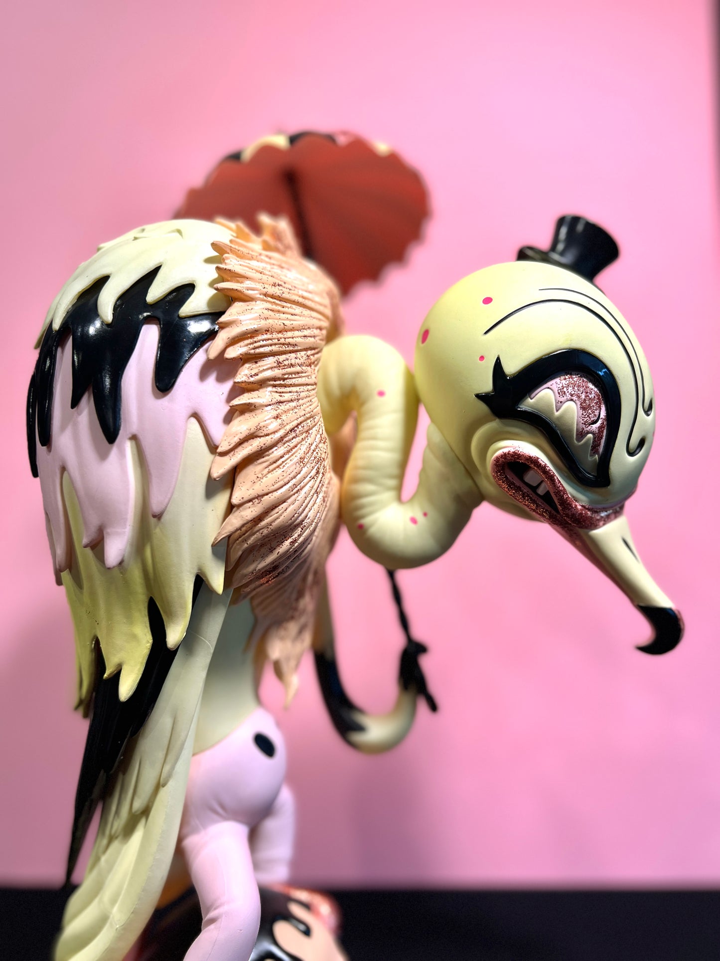 "Faded Clown" Vultura Macabra Glitter-Edition Sculpture