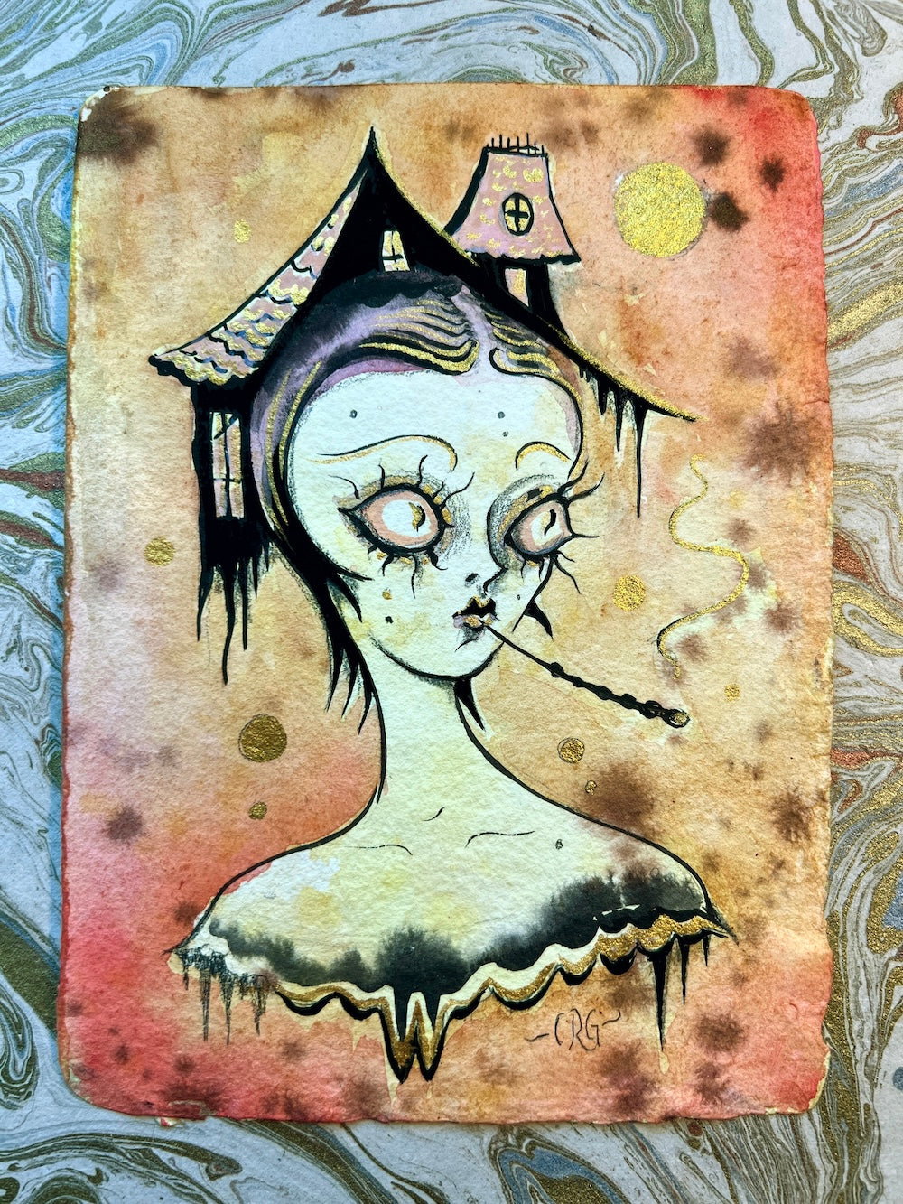 "It Was Haunted" original painting