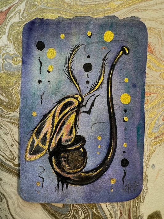 "The Night Moth" original painting