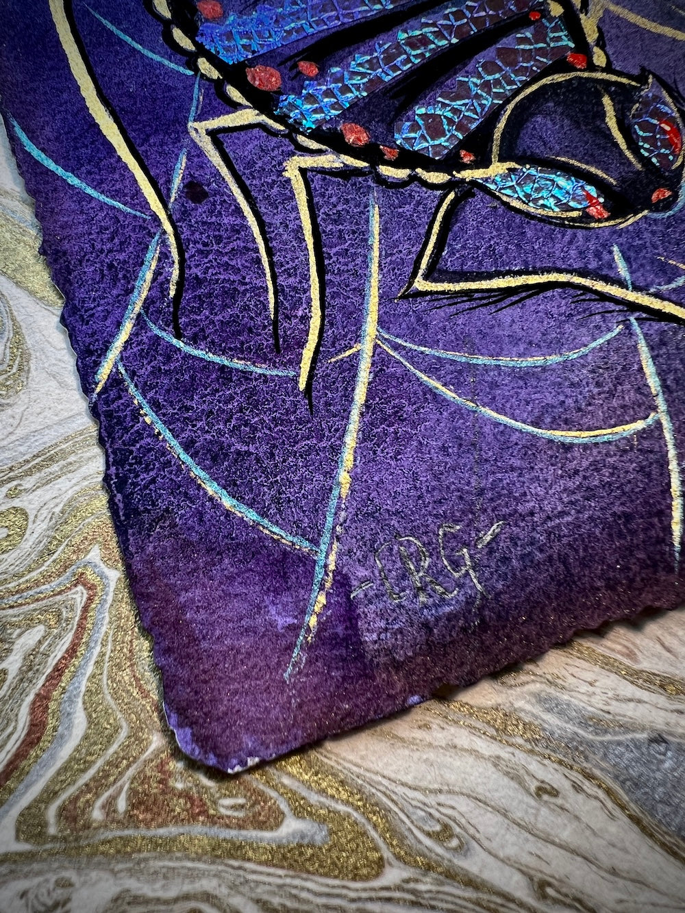 "Placing the Stars" Original painting