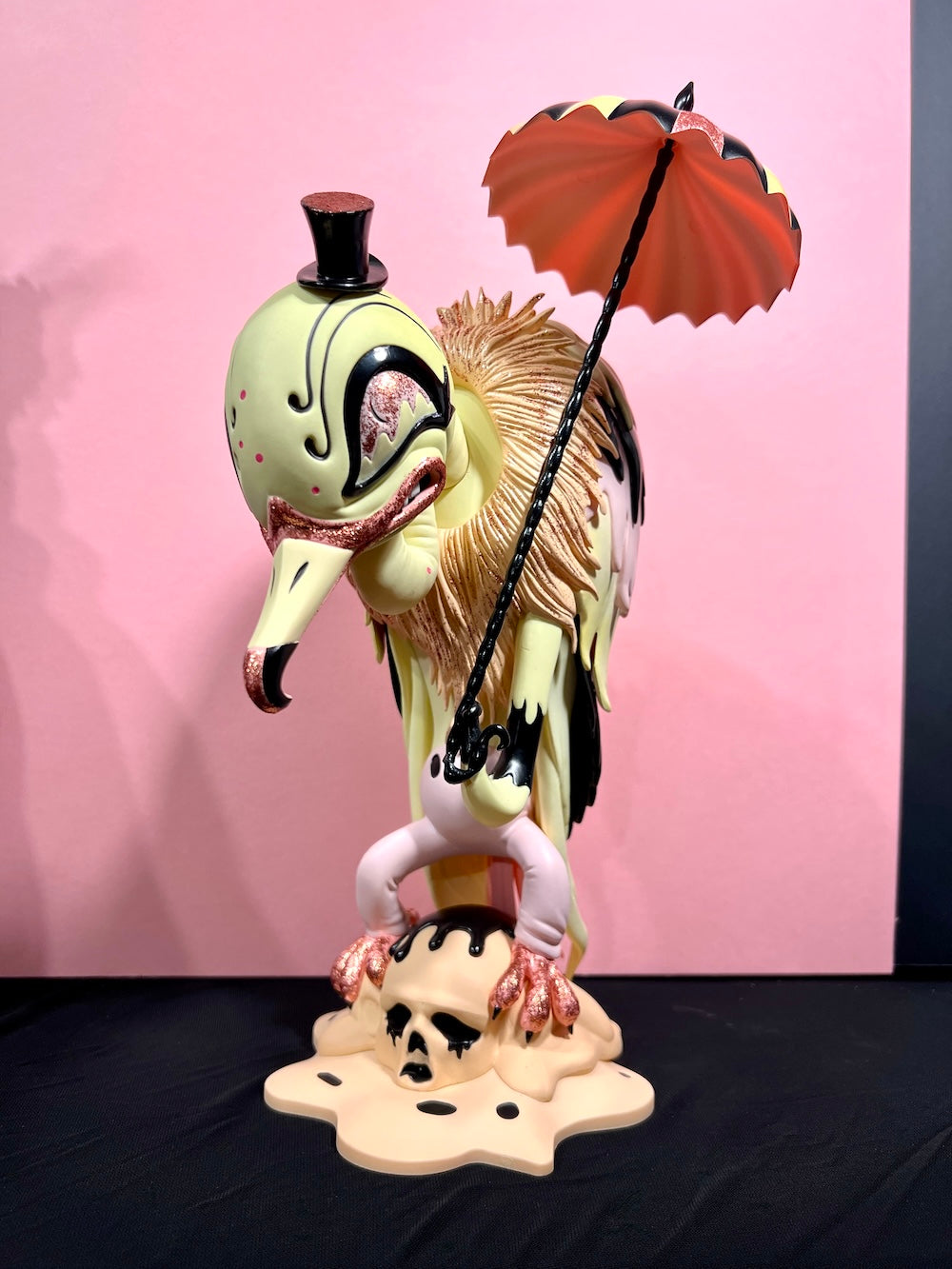 "Faded Clown" Vultura Macabra Glitter-Edition Sculpture