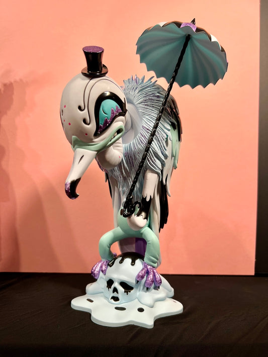 "Arctic Melt" Vultura Macabra Glitter-edition sculpture